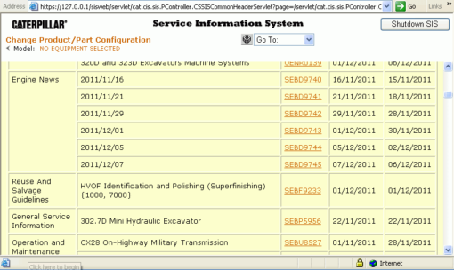 CAT Service Information System